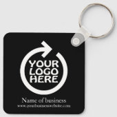 Logo persoonlijke bedrijven sleutelhanger (Achterkant)