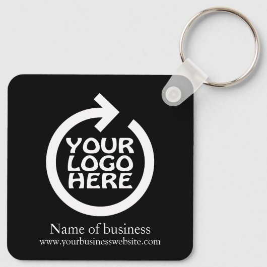 Logo persoonlijke bedrijven sleutelhanger (Achterkant)
