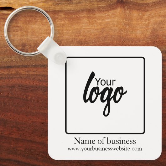 Logo persoonlijke bedrijven sleutelhanger (Voorkant)