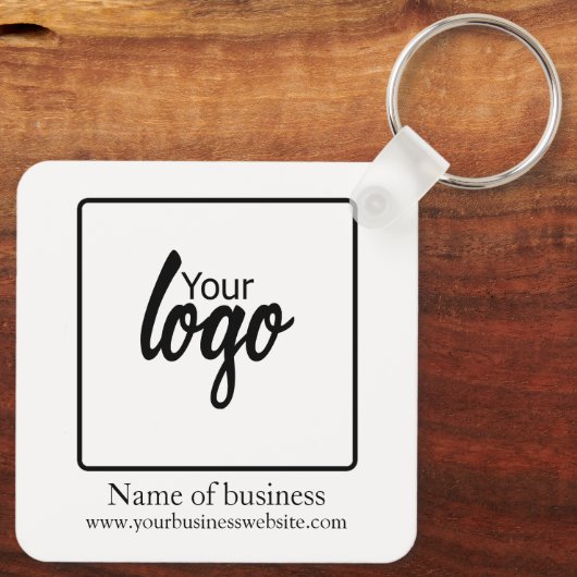 Logo persoonlijke bedrijven sleutelhanger (Achterkant)