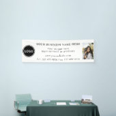 Logo Photo Business Contactgegevens bewerkbaar Spandoek (Beurs)