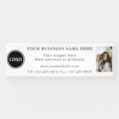 Logo Photo Business Contactgegevens bewerkbaar Spandoek (Horizontaal)