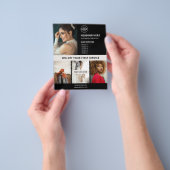 Logo Photo Business Marketing Zwart Flyer (Hand)