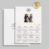 Logo Photo Clean White Minimalist Business 2026 Folie Feestdagenkaart