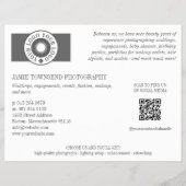 Logo Photo Collage Professional Photographer QR Flyer (Achterkant)