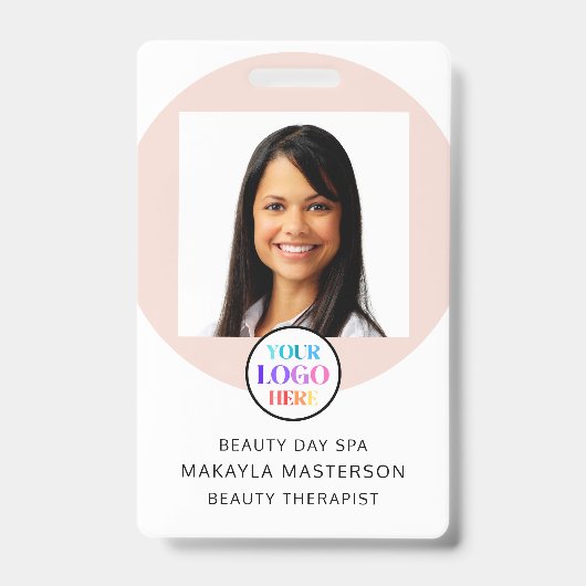 Logo Photo Employee ID Badge (Front)