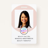 Logo Photo Employee ID Badge (Voorkant)