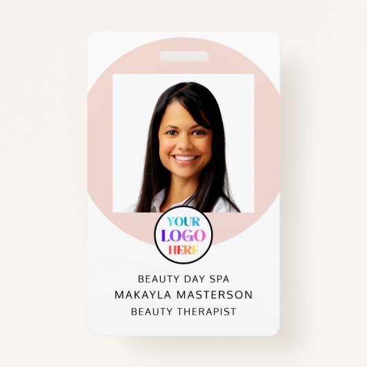 Logo Photo Employee ID Badge (Voorkant)