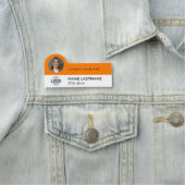 Logo Photo ID Modern Oranje Bedrijfstitel Naamplaatje (In situ)