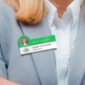 Logo Photo ID Modern Slank Groen Bedrijf Naamplaatje