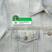 Logo Photo ID Modern Slank Groen Bedrijf Naamplaatje (In situ)