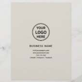 Logo Photo Modern Professionele Zakelijke Flyer (Achterkant)