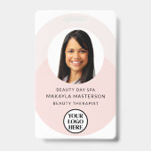 Logo Photo Pink ID Badge (Voorzijde)