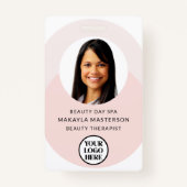 Logo Photo Pink ID Badge (Voorkant)