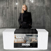 Logo Photo Table Runner Banner Vastgoed QR-code Wandkleed