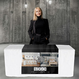 Logo Photo Table Runner Banner Vastgoed QR-code Wandkleed