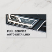 Logo Photo Template Cool Black Grey Car Service Visitekaartje (Voorkant)