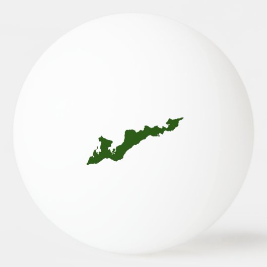 Logo Ping Pong Ball - Green (Voorkant)