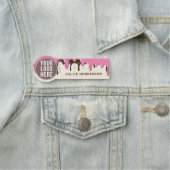 Logo Pink Frosting Bakkerij Bedrijfsmedewerker Naamplaatje (In situ)