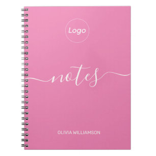 Logo Pink Professioneel Bedrijf Notitieboek