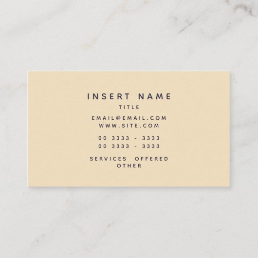 Logo Plain Evening Blue Guacamole Vanilla Custard Visitekaartje (Achterkant)