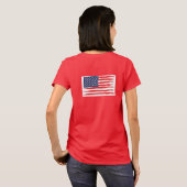 Logo plus Amerikaanse vlag T-shirt (Achterkant volledig)