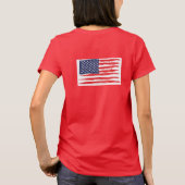 Logo plus Amerikaanse vlag T-shirt (Achterkant)