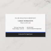 Logo politieagent QR-code handhaving  Visitekaartje (Voorkant)