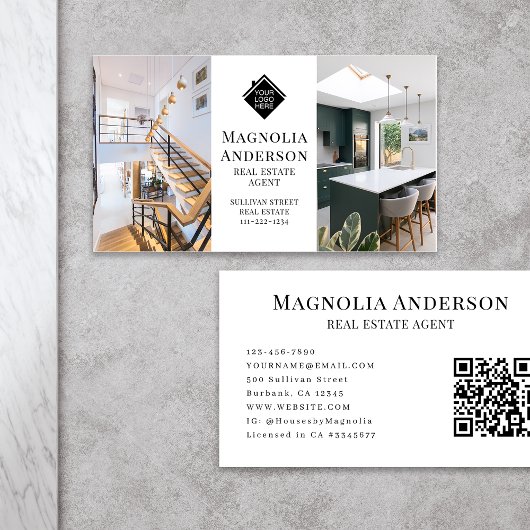 Logo Portfolio Foto's Makelaar Visitekaartje