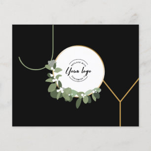 Logo Prettige feestdagen Budget Joy Business Flyer