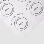 Logo Prettige feestdagen Corporate Business Tissuepapier (Detail)