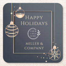 Logo Prettige feestdagen Kerstmis Corporate Modern