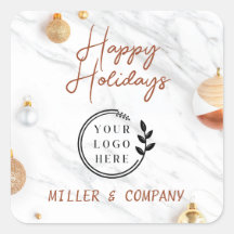 Logo Prettige feestdagen Kerstmis Modern Corporate