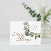 Logo Prettige feestdagen Wit Custom Modern Corpora (Staand voorkant)