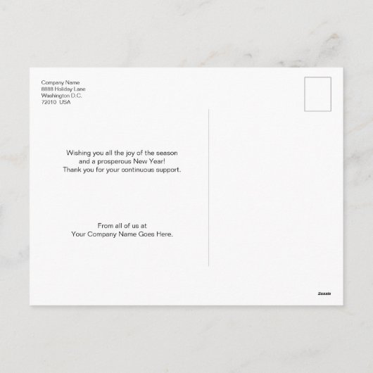 Logo Prettige feestdagen Wit Custom Modern Corpora (Achterkant)