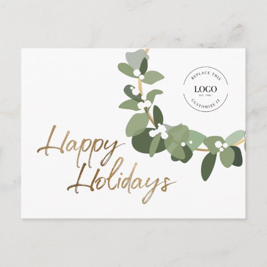 Logo Prettige feestdagen Wit Custom Modern Corpora (Voorkant)