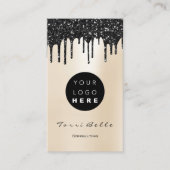 Logo Professional Black Drip Parly Consulting Visitekaartje (Voorkant)