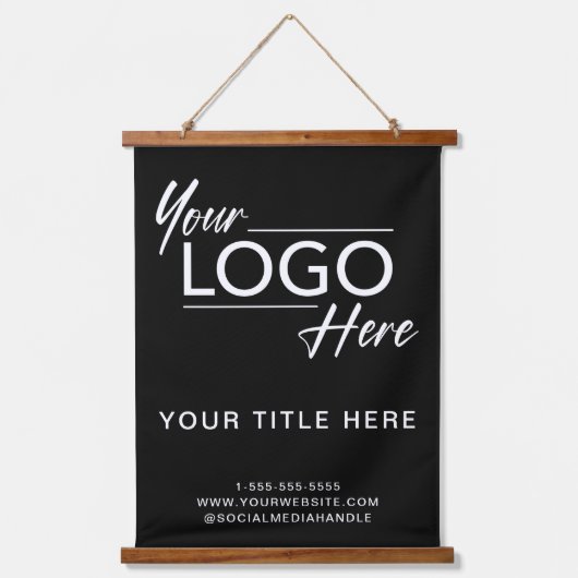 Logo Professional Business Black Hangend Wandkleed (Voorkant)