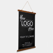 Logo Professional Business Black Hangend Wandkleed (Gebogen)