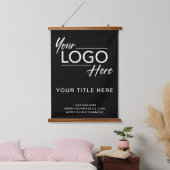 Logo Professional Business Black Hangend Wandkleed (Slaapkamer)
