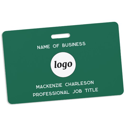 Logo Professional Business Forest Green Naam Badge