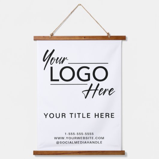 Logo Professional Business Hangend Wandkleed (Voorkant)