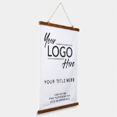 Logo Professional Business Hangend Wandkleed (Gebogen)