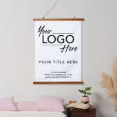 Logo Professional Business Hangend Wandkleed (Slaapkamer)