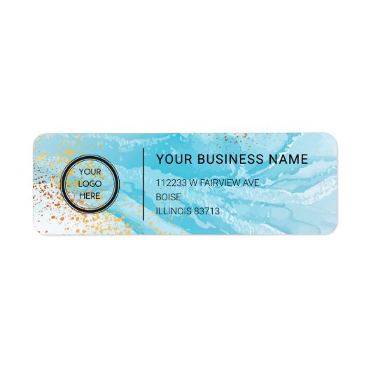 Logo Professional Business Return Address Label (Voorkant)