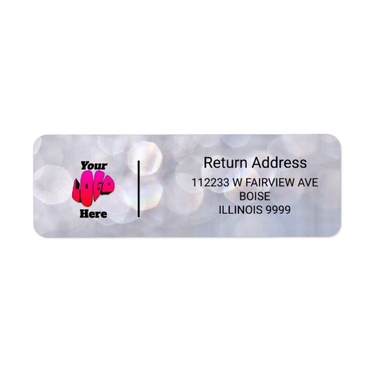 Logo Professional Business Return Address Label (Voorkant)