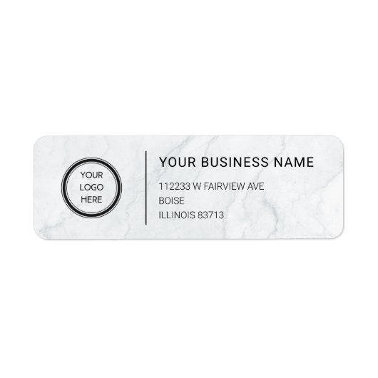 Logo Professional Business Return Address Label (Voorkant)