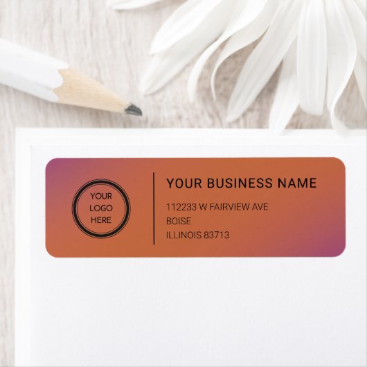 Logo Professional Business Return Address Label (Insitu)