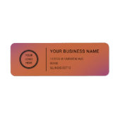 Logo Professional Business Return Address Label (Voorkant)