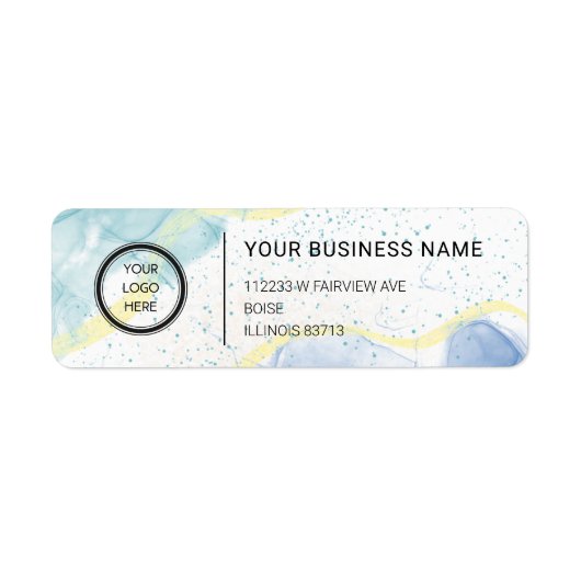 Logo Professional Business Return Address Label (Voorkant)